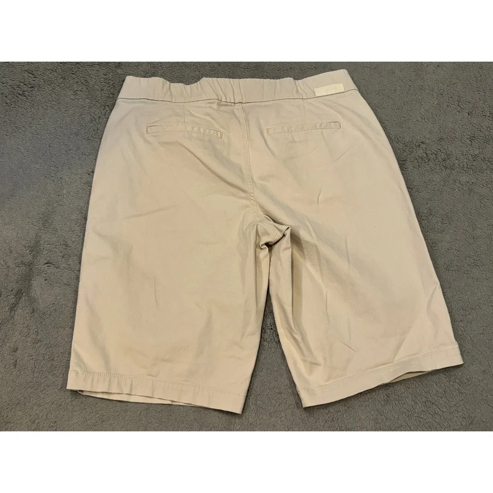 Jag Jeans Womens 16 Khaki Tan Pull On Bermuda Shorts Classic Fit Cotton Stretch